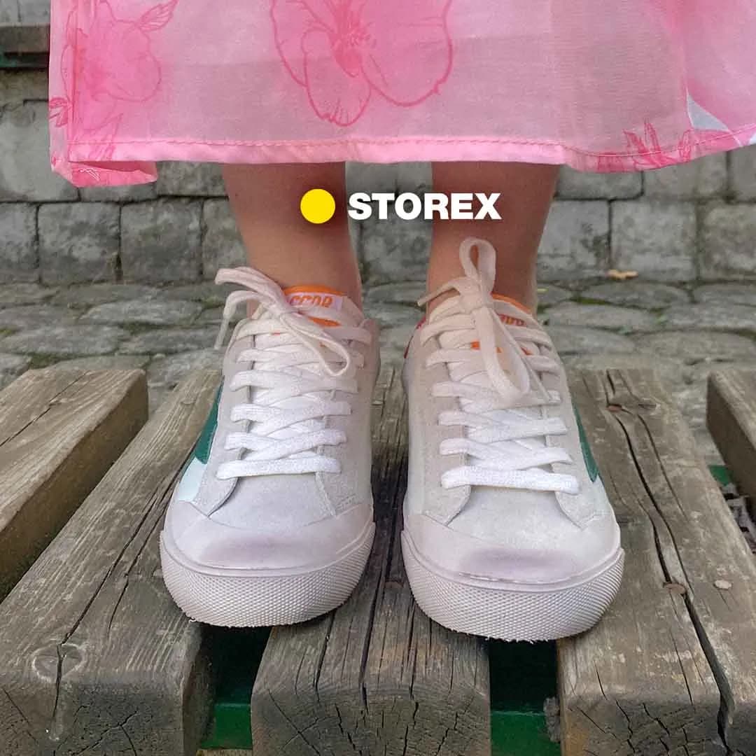 Golden Goose ★ Superstar White Pink Green Orange