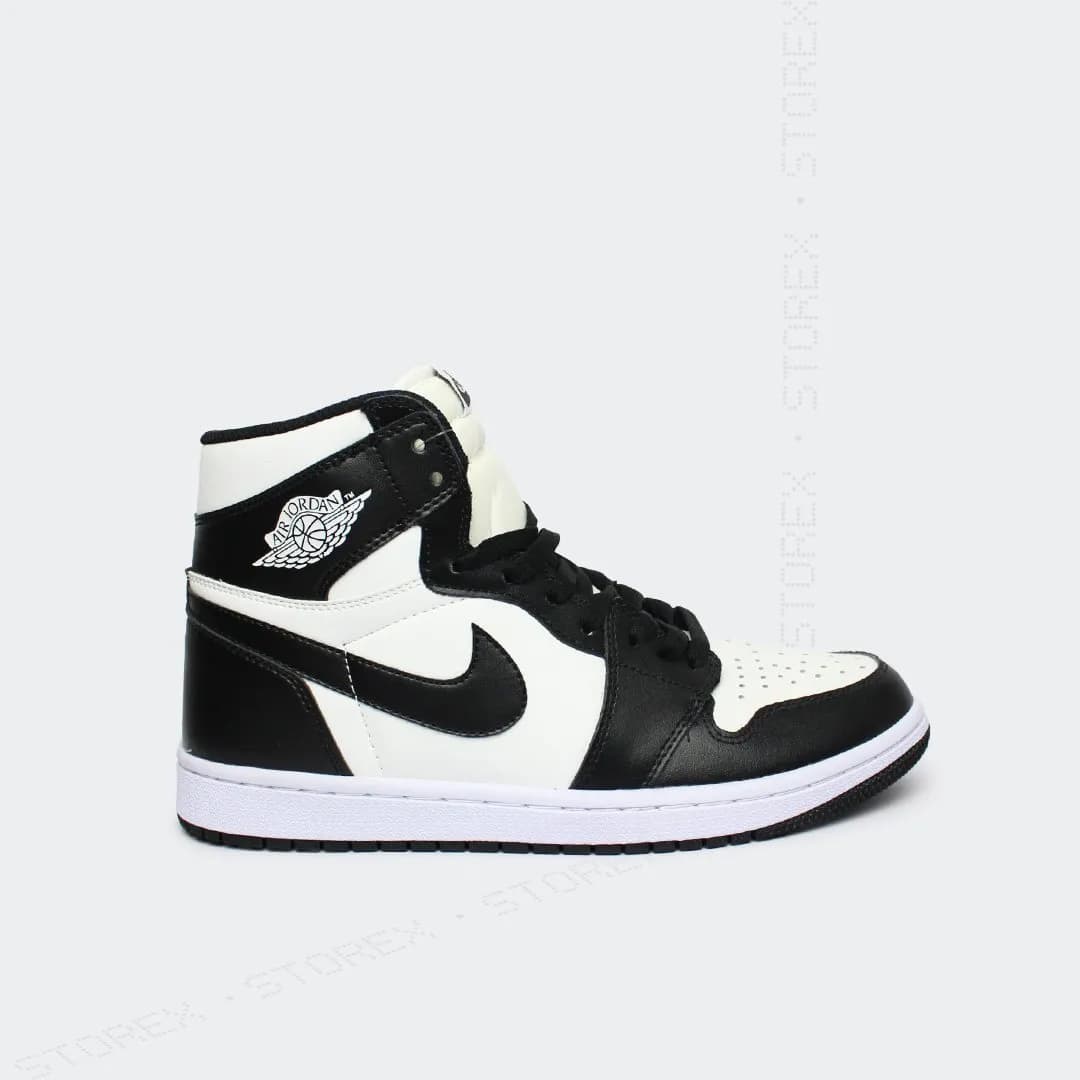 Jordan 1 Black White Leather