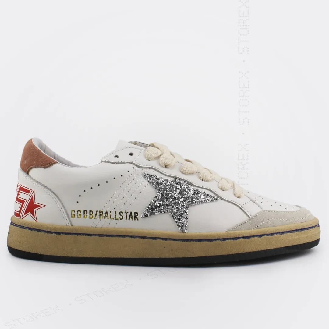 Golden Goose ★ Ball Star Peach Silver