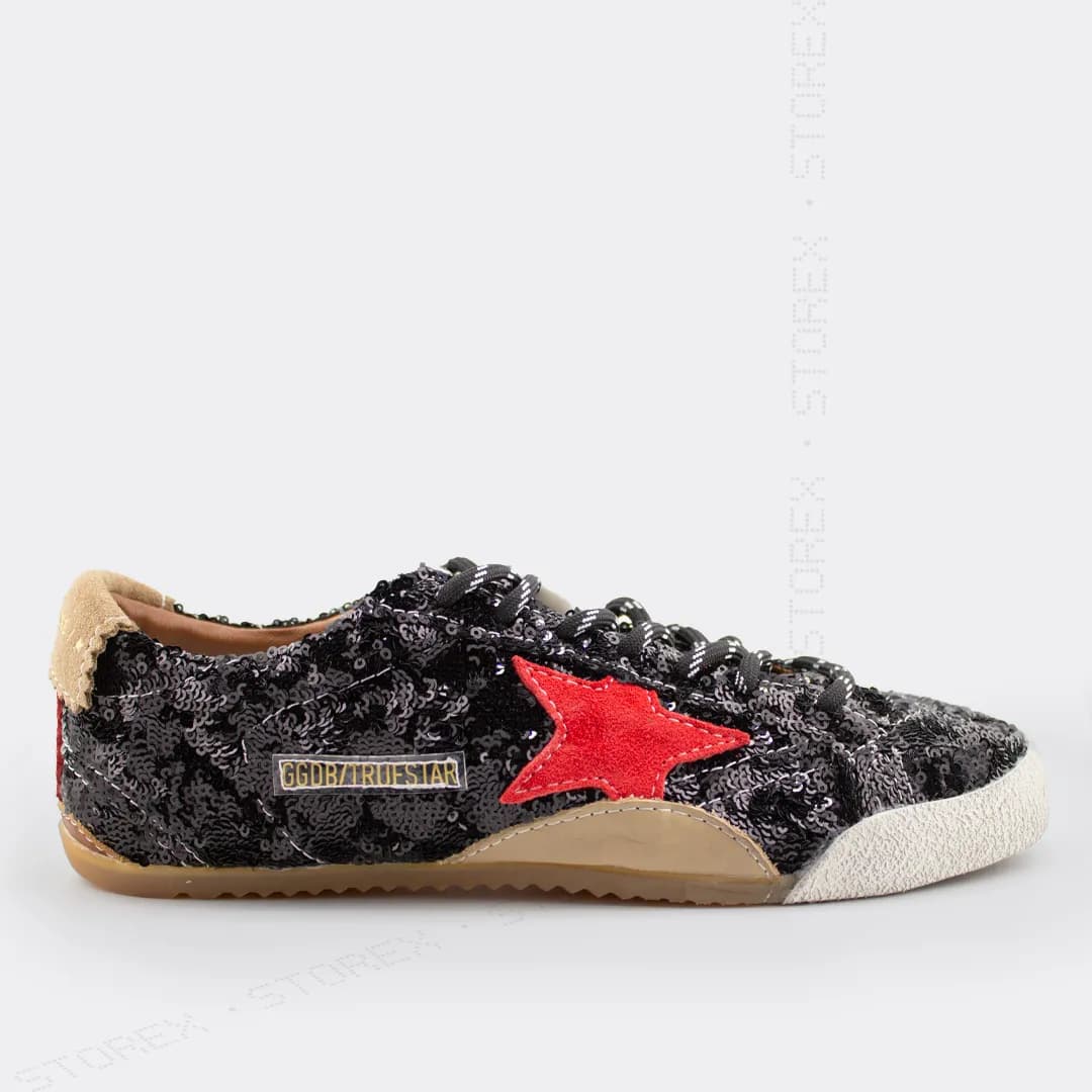 Golden Goose True Star Glitter Black